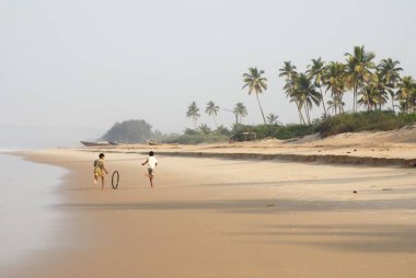 Malvan plajı, Sindhudurg bölgesi, Maharashtra, Hindistan 