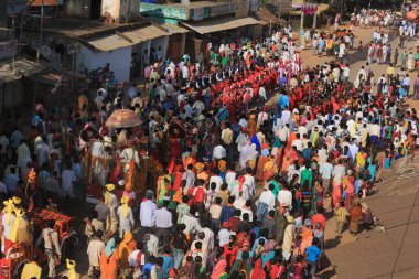 Dussehra alayını yöneten kraliyet birliği, Jagdalpur, chhattisgarh, Hindistan, Asya 