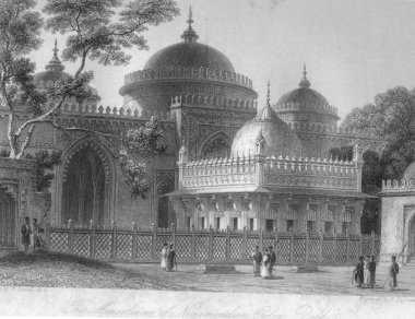 Nizamoudeen Oulea anıtı, Delhi, Hindistan 