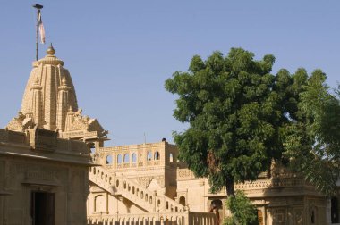 Jain Tapınağı Amarsagar Jaisalmer Rajasthan Hindistan Asya