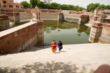 Prem sarovar gajipur chata, mathura, uttar pradesh, india, asia  clipart