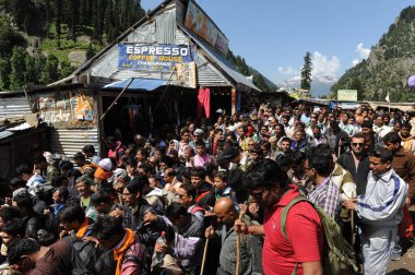 Pilgrim, amarnath yatra, jammu Kashmir, Hindistan, Asya 