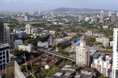 Maraton binasından Skyline, Lower Parel, Mumbai, Maharashtra, Hindistan, Asya