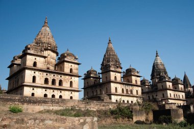 Hükümdarların mezarları, Orchha, Tikamgarh, Madhya Pradesh, Hindistan 