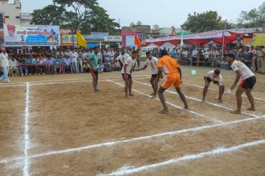 Kabaddi maçı, bastar, chhattisgarh, Hindistan, Asya 