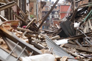 Konut binası çöktü, deprem, nepal, asya 