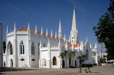 Chennai 'deki San Thome Kilisesi Bazilikası Tamilnadu Hindistan Asya