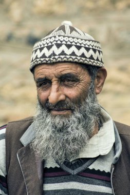 Kaşmirli adam, Dawar köyü, Gurez, Bandipora, Kaşmir, Hindistan, Asya 