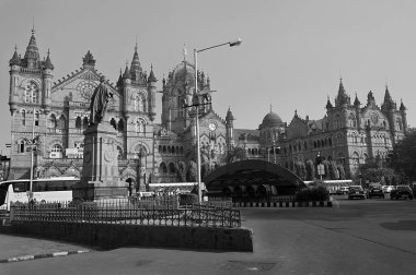 Chhatrapati Shivaji Terminus Tren İstasyonu Mumbai Maharashtra Hindistan Asya Aralık 2011 