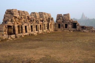 chausath yogini temple, khajuraho, madhya pradesh, India, Asia  clipart