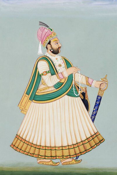 Картина Махараджи Саваи Джагата Сингха Джайпура