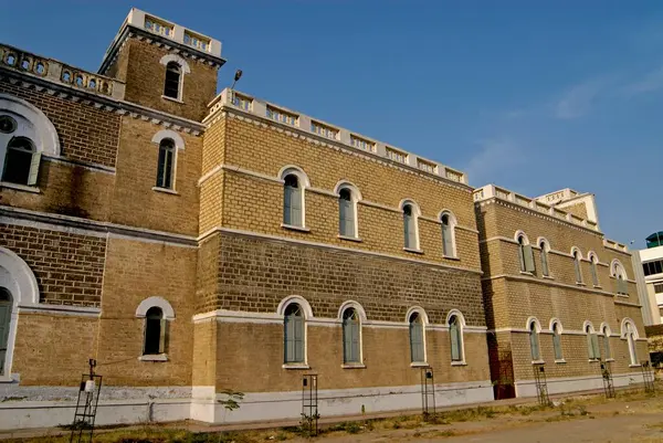 stock image Mohandas Gandhi Vidyalaya The Alfred High School Built for Kattiawar by Nawab of Junahgarh, Rajkot, Gujarat, India 