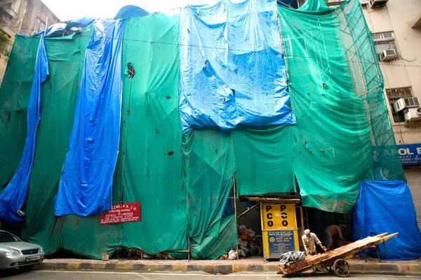 stock image Construction site at Bombay Mumbai, Maharashtra, India 