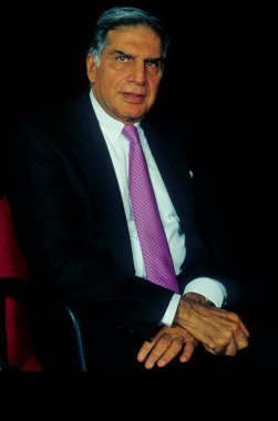 Güney Asyalı Hintli işadamı Ratan Tata; tata grubunun başkanı; Bombay Mumbai; maharashtra; Hindistan