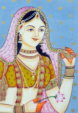 Jodha bai 'nin minyatür resmi
