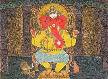 Ganesh, hindu inancı, hinduizm, sanat, himalaya akademi sanatı, tanrı.