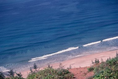 Aerial view of Ganpatipule Beach, Maharashtra, India clipart