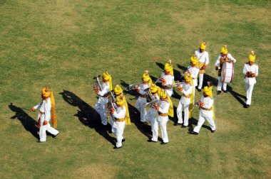 Rajasthani geleneksel grup, Rajasthan, Hindistan 