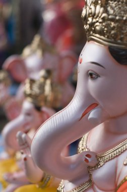 Lord Ganesh Pune Maharashtra 'nın İdol' ü Hindistan Asya Ağustos 2011