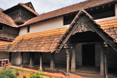 Tamil Nadu Hindistan Asya 'daki Padmanabhapuram Sarayı' nın mantrashala 'sı.