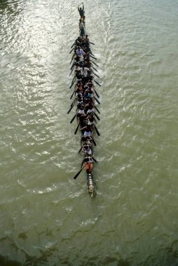 Boat Race Festival. Snake Boat Race ; Peyipad ; Kerala ; india clipart