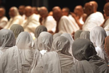 Jain sadhvis, Bombay Mumbai, Maharashtra, Hindistan 20 Mayıs 2008 
