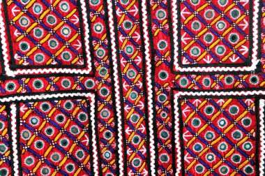 Kutchi el işi ya da Bhuj, Hindistan 'da el işi.