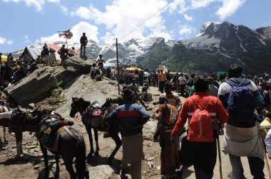 Pilgrim, amarnath yatra, jammu Kashmir, Hindistan, Asya 