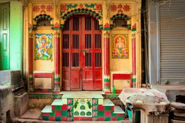 Tapınak, varanasi, uttar pradesh, Hindistan, Asya 