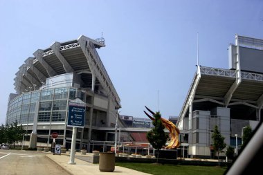 Cleveland 'daki uzak spor stadyumu manzarası 