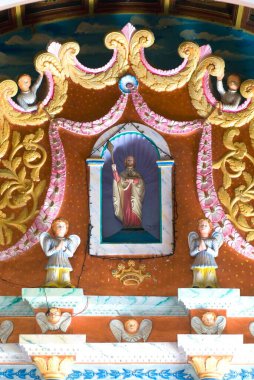 Eski kilise M.S. 1308 'den Madbeha, Kuzey Paravur' daki St. Thomas Kottakkavu Kilisesi, Kerala, Hindistan 