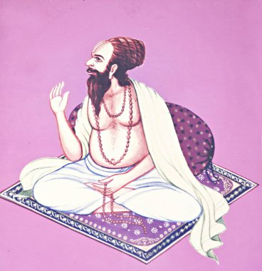 tenth acharya shree madhav saheb, kabir math, varanasi, uttar pradesh, Asia, India clipart