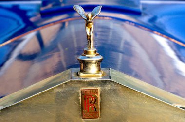 Antika araba, 1918 Royce ve uçan melek, Hindistan.      