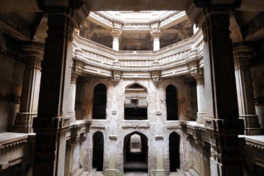 Adalaj vav at ahmedabad, Gujarat, Hindistan 