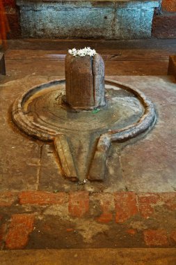 Sultankeshwar Mahadev Tapınağı 'nda Shiva Linga, Uttar Pradesh, Hindistan, Asya