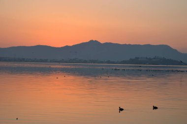Anasagar Gölü, Ajmer, Rajasthan, Hindistan, Asya