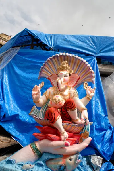 stock image Ganesh idol of plaster of paris, Bombay Mumbai, Maharashtra, India 