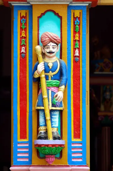 stock image Dwarpal statue on Dariyalal temple, Bhuj, Kutch, Gujarat, India 