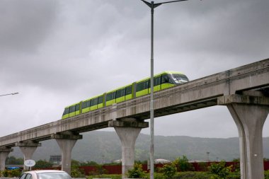 Eastern Freeway road monorail Wadala Mumbai Maharashtra India Asia clipart