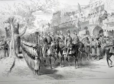 Tur Krallığı Delhi 'deki Galler Prensi Chandry Chowk, Hindistan 