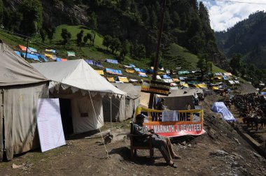 Pahalgam 'dan Chandigarh' a, amarnath yatra, jammu Kashmir, Hindistan, Asya 