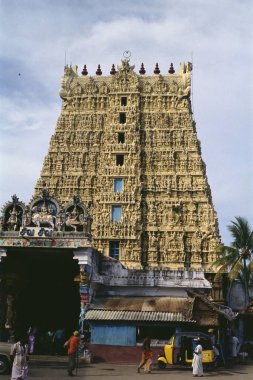 Suchindram Tapınağı, Kanyakumari, Tamil Nadu, Hindistan 