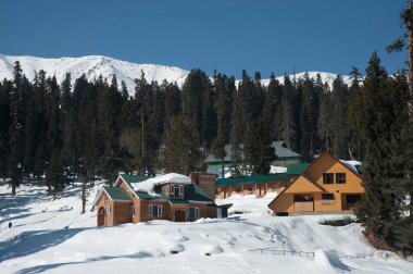 Manzara, Gulmarg, kaşmir, Hindistan, Asya