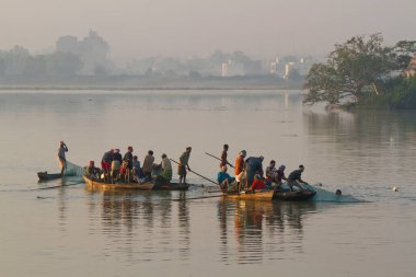 Tekne Dalpat sagar Gölü, Jagdalpur, chhattisgarh, Hindistan, Asya 