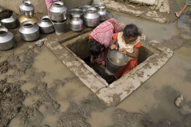 Su kıtlığı, Marathwada, Maharashtra, Hindistan 