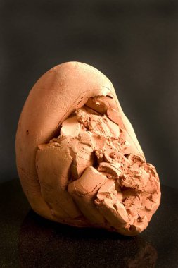 Efsanevi ressam Himmat Shah 'ın Terracotta heykeli, Hint Sanatı, Usta eseri, Clay, sadece yazı işleri için, Jaipur, Rajasthan, Hindistan