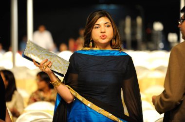 Singer alka yagnik  ; India  - 2009 clipart