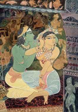 Hinduizm, hindu sanatı, himalaya akademi sanatı, din, maneviyat, sanatçı S. Rajam, evlilik, aşk, sita, rama