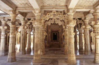 Jain Temple, Dilwara, Rajasthan, Hindistan