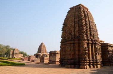 Pattadakal Tapınağı, Pattadakal, Karnataka, Hindistan, Asya